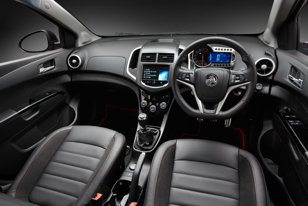 Inside the Holden Barina RS. Inside the Holden Barina RS.